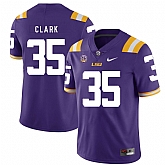 LSU Tigers 35 Damone Clark Purple Nike College Football Jersey Dzhi,baseball caps,new era cap wholesale,wholesale hats